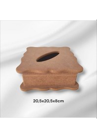 Resim Ahşap Ham Mdf Boyanabilir Peçetelik 