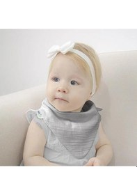 Resim Babyjem Ahşap Diş Kaşıyıcılı Bürümcük Müslin Mama Önlüğü Gri 
