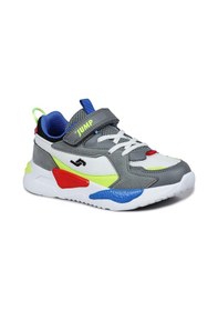 Resim Jump 30058 Gri - Beyaz - Çok Renkli Üniseks Çocuk Sneaker Günlük Spor Ayakkabı 001 