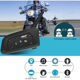 Resim Ejeas V6 Pro Motosiklet Bluetooth Intercom Kulaklık 1200 M 