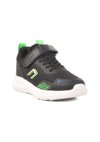 Resim Aspor Siyah Cırtlı Fileli Hafif Erkek Çocuk Spor Ayakkabı Çok Renkli 