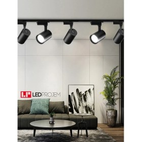 Resim Led Projem 30WLED Ray Spot Siyah 5'li Set 