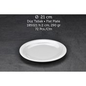 Resim Tuva Therm Melamin Wings Düz Tabak 21 Cm 6 Adet 