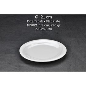 Resim Tuva Therm Melamin Wings Düz Tabak 21 Cm 6 Adet 