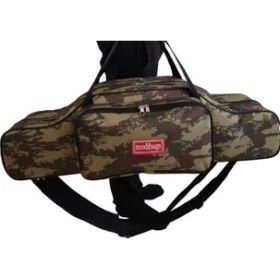 Resim Modibags Kamuflaj 135CM 2 Gözlü Lüx Olta Çantası 