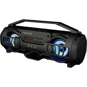 Resim Mikado Md-Bt38 Freestyle Siyah Işıklı Bt-Tf-Usb-Aux-Tws Kablosuz Mp3 Oynatıcı Hoparlör Ses Bombası 