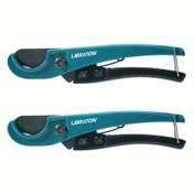 Resim 2 adet LIBRATON Boru Kesici Seti, 32mm Çok Amaçlı PVC, PEX, PPR Plastik Boru Kesici, Alüminyum Alaşım Gövde, Çelik Bıçak, Çökmeyen, Montaj Gerektirmez, Boru Yüzeyi için 