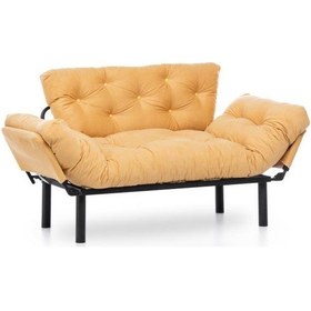 Resim Pafu Nitta İkili Kanepe Hardal 