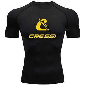 Resim Snapbuy Erkek Uv Koruyucu Rashguard Mayo - Denizanası Önleyici Sörf Dalış T-shirtmercan Kırmızı Mercan Kırmızı 