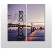 Resim Akşamüstü Köprü Kanvas Tablo 190x190cm 