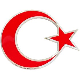 Resim OTO SÜSLEN İSTANBUL Ay Yıldız Alüminyum Örta Boy 