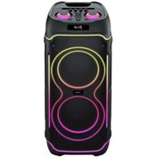 Resim HZL Acs-4 100w Bluetooth Hoparlör - 2x10” Speaker, Mikrofon Ve Rgb Işık Yüksek Ses Parti Ve Karaoke 