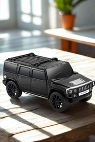 Resim POLYGOLD Jeep Tasarımlı Araba Kablosuz Hoparlör TF Kart USB Bluetooth FM Radyo Aux Destekli Bluetooth Speaker 