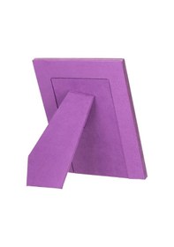 Resim Gerçek Deri Masaüstü Fotoğraf Çerçevesi, 22x17cm 15x10 Foto Antik Mor 