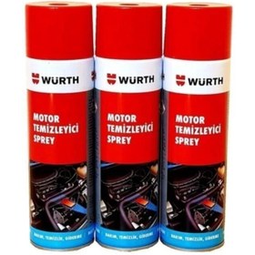 Resim WÜRTH Hızlı Motor Temizleme Spreyi 500 ml 3 Lü Set 