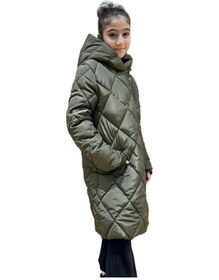 Resim Benitto Kids Kız Çocuk Kapüşonlu Kaban 51329 Haki 