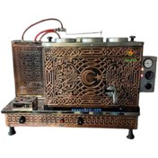 Resim 3 Demlikli Bakır Çay Ocağı Tam Otomatik Sadece Elektrikli Pleytli 