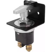 Resim Tenfowee 12-48v Tekne Karavan Akü Kesme Anahtarı - Kilitli Panel Güç Şalteri Siyah 