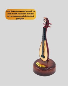 Resim Bfs Klasik Ud Figürlü Melodili Müzik Kutusu Şık Hediyelik 