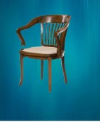 Resim Bengimobilya Zus593 Atmaca Tam Kolçak Kayın Torna Retro Bambu Iskelet Sandalye 