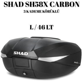 Resim Shad Sh58x Arka Çanta Siyah Carbon 3 Kademe Körüklü Siyah 