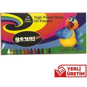 Resim Goyal Pastel Boya Karton 12 Renk Yuvarlak PTL-102 