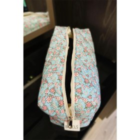Resim Bahels Soft Mavi Desenli Tekstil Seyahat Çantası XL Boy Günlük Kullanım İçin Şık Tasarım 