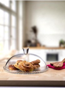 Resim Kapaklı Cam Kek Fanusu Patisserie 