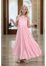 Resim Asortix Genç Kız Abiye Elbise 9 Yaş-10 Yaş-11 Yaş-12 Yaş-13 Yaş-14 Yaş-15 Yaş Pudra 