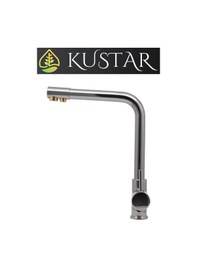 Resim Kustar 3 Yollu Mutfak Eviye Bataryası Füme Gold Arıtma Çıkışlı Batarya 
