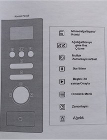 Resim Luno Ankastre Mikrodalga Lm018s01 Gri 
