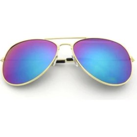 Resim Xifu Shop C Mor (Altın Çerçeve) Klasik Tasarımcı Polarize UV400 Ayna Moda Sürüş Binicilik (Yurt Dışından) 