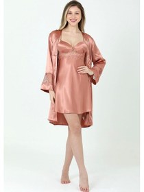 Resim Bondy Kadın 2310 Saten 2'li Çeyiz Seti Kaplı Bakır 