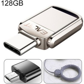 Resim Sones Eaget 128g Usb 3.1 + Usb-c Arayüzlü Metal Twister Flash U Disk, Mikro Usb Adaptörü Ve Askı İpi İle 