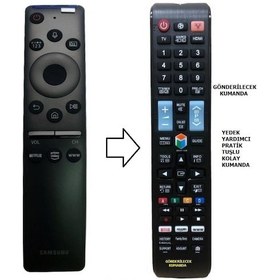 Resim Samsung İle Uyumlu 65ru7105 4k Smart Led Tv Yedek Kumandası 