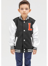 Resim Benitto Kids Benittokids Erkek Çocuk Mevsimlik Kaşe Kolej Mont 51299 Siyah 