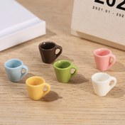 Resim 8/10 adet Mini Reçine Kahve Fincanı Süsleri - Tutacak ve Kenar Tasarımlı Pastel Renkli Çeşitlilik ile DIY Anahtarlıklar, Takı Yapımı, Oyuncak Ev Dekoru için Dayanıklı El Sanatları Boncuklar - Aksesuarlar ve Minyatür Ev Dekorasyonu için DIY Aksesuarlar | Pastel Kahve Fincanlar | Reçine İnşaatı, Kahve Aksesuarları 