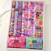 Resim 881 Parça Saç Tokası Seti, Çeşitli Bandana, Kelebek Tokalar, Yıldız BB Tokalar ve saç tokası Tokalar Dahil - Kadınlar İçin Yıl Boyu Kullanıma Uygun Şirin ve Tatlı Tarz 