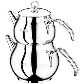 Resim Oms 8012 S Boy Sade Çelik Çaydanlık 769790650256 