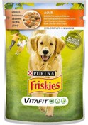 Resim Purina Friskies Tavuklu Ve Havuçlu Pouch Konserve Yetişkin Köpek Maması 100 G 