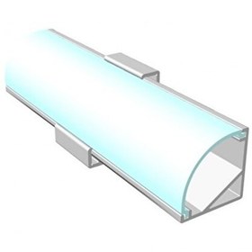 Resim 24V 4000K 50 CM Mutfak Dolabı ve Tezgah Altı Bombe Difüzörlü Köşe Bar Led 