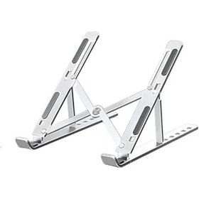 Resim 10-15.6'' Alüminyum Katlanabilir Laptop Standı, Taşınabilir 124-Pembe 