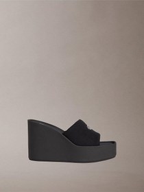 Resim Calvin Klein Kadın Wedge Canvas Detaylı Sandalet 