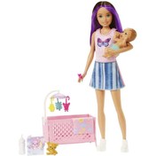 Resim Barbie Bebek Bakıcısı Bebeği ve Aksesuarları Oyun Seti HJY33 