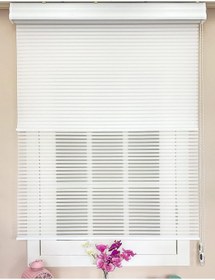 Resim Mena Rise Atölye Perde Düz Beyaz Kalın Çizgili 1198781 