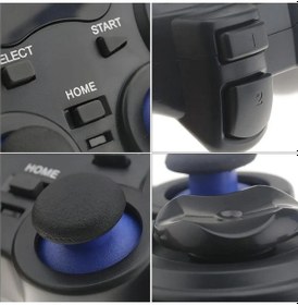 Resim 2.4g Wireless 2 Adet Gamepad Kablosuz Oyun Kolu Pc Ps3 Kol Tv Box Android Tv Telefon/tablet 2x 