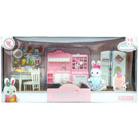 Resim Bay Dreamy Bay Dreamy Mini Tavşan Büyük Mutfak Oyun Seti 