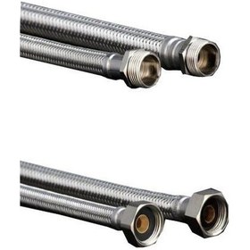 Resim 3/8x3/8 Nipelli Flex Hortum 30 Cm - 60014 
