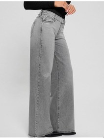 Resim Guess Sexy Palazzo Kadın Jean Pantolon W5ra96d5m31 Gri 