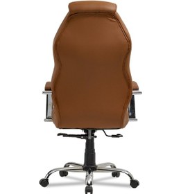 Resim Zeus -bilgisayar - Ofis - Müdür - Büro - Makam Çalışma Koltuğu Renk Ayaklı Kahve Krom 